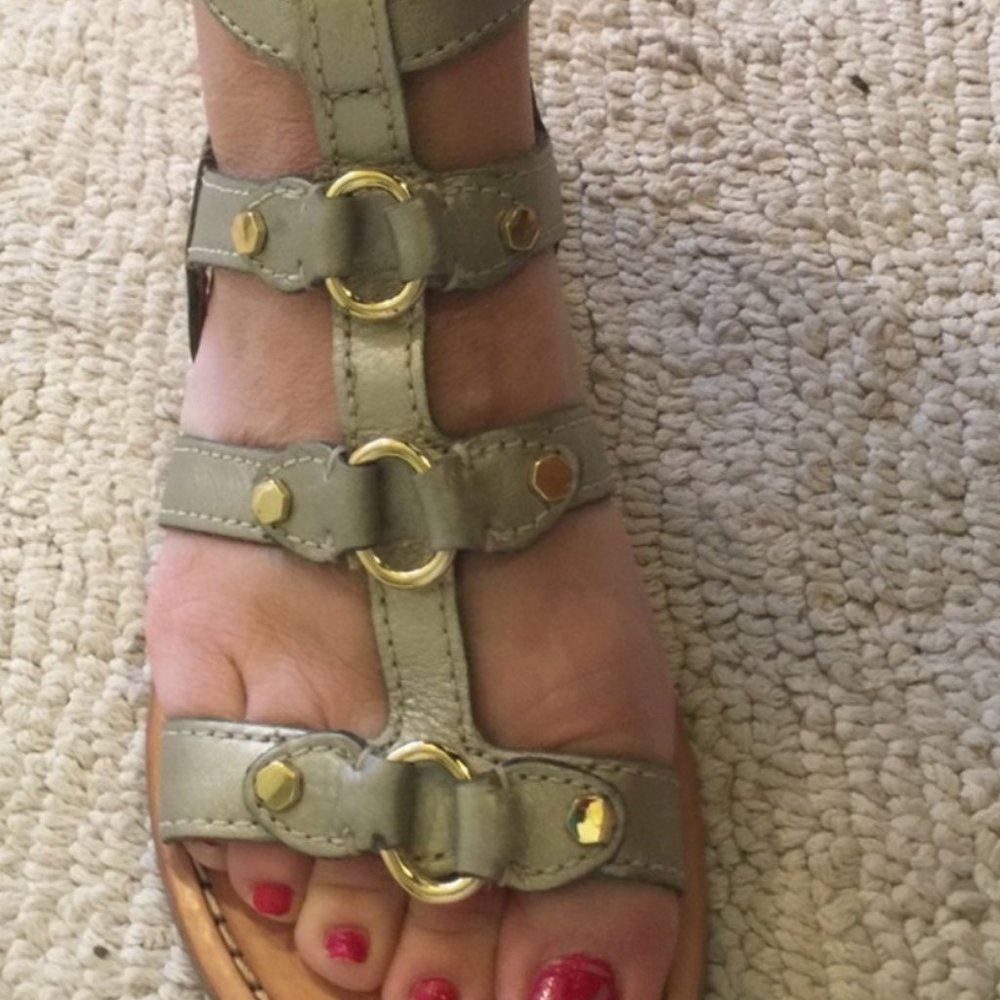 Cole Haan size 7.5  gold gladiator sandals
